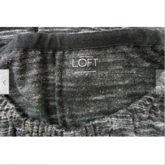 Ann Taylor Loft Womens Dress Black Gray Boat Neck - Picture 7 of 7
